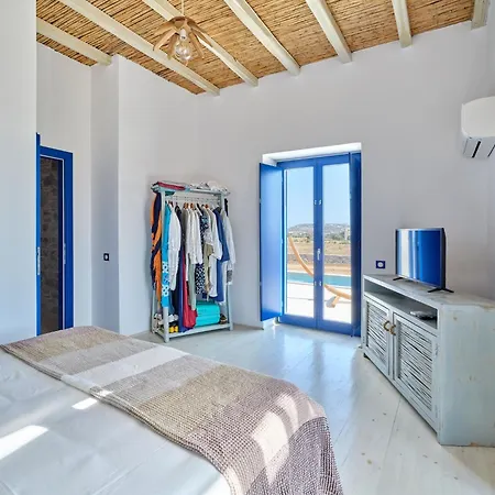 Blue And In Luxury Villa Glifades